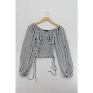 Love Tree cropped puff sleeve sweater womens small angelcore‎ coquette romantic